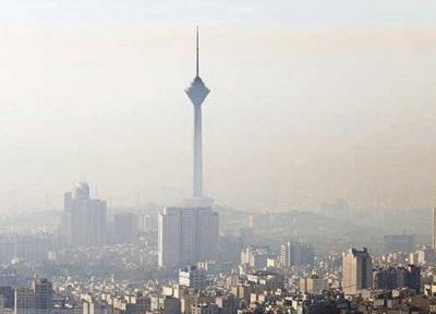هوای تهران دوباره آلوده شد ، کیفیت هوا نارنجی است